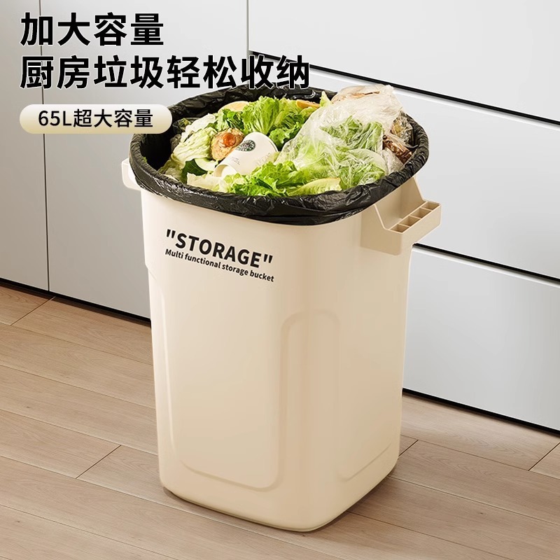 キッチンゴミ箱家庭用新しい大型蓋付き高さ紙バスケット家庭用屋外インダストリアルスタイル大容量ゴミ箱|undefined
