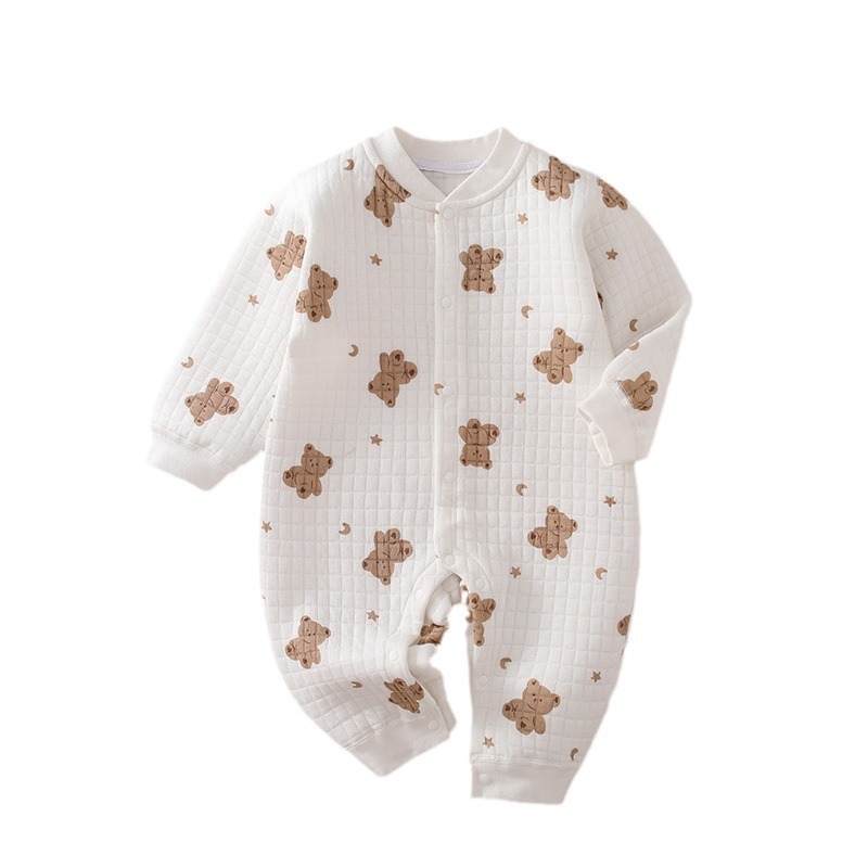 옷 가을과 겨울 코튼 패딩 점프 수트 바디 병입 의류 열 속옷 퓨어 코튼 하일리 클라이밍 옷 파자마