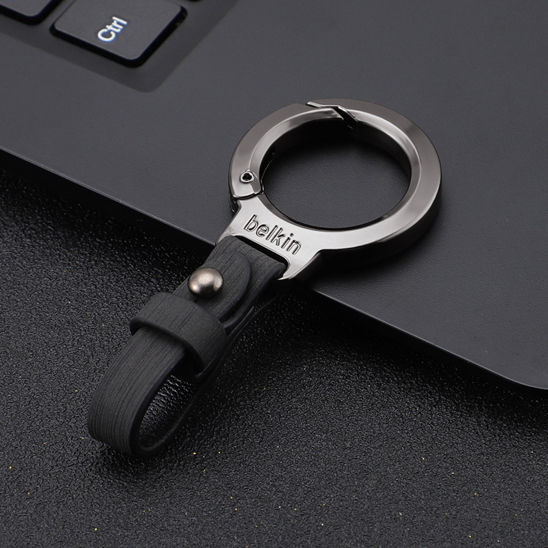 Llavero 2024 nuevas chicas hombres creativo de la piel del coche de la piel de la cintura de alta calidad colgante anti-pérdida llavero