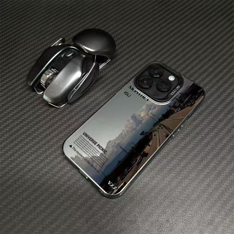 Nuevo paisaje para iphone16 funda para teléfono móvil Apple 15promax/14 anti-caída 13pro12 Europa y América 11xr