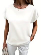 F 40421 Women's Round Neck T-Shirt ŮʿT�� �羳ŷ������ѷ��