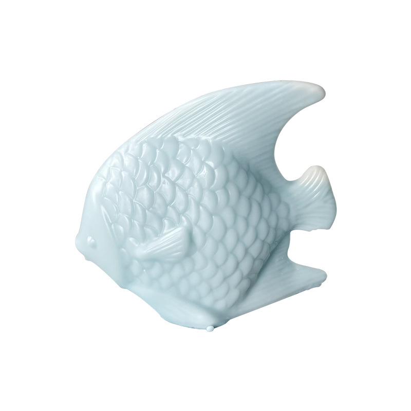 Creativa forma de pescado de silicona aromaterapia molde DIY cristal epoxi pescado decoraciones resina yeso herramienta abrasiva