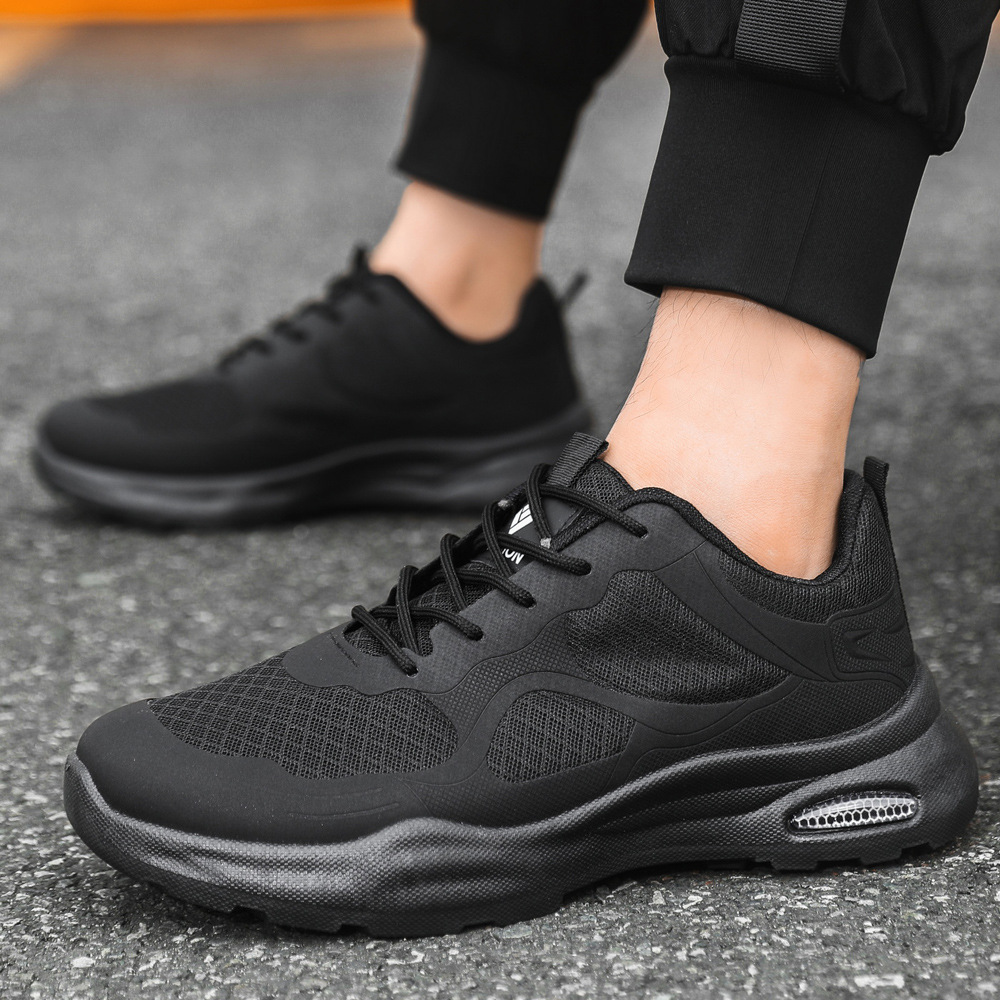 Nuevos zapatos deportivos de hombre transfronterizos con tela de malla transpirable, zapatos de running casuales suaves, cómodos zapatos casuales para hombres