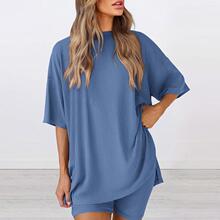 P 46724 Lounge Short Sleeve Set �ӼҶ���̿���ŷ���¿��