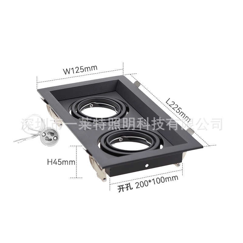 더블 헤드 블랙-스레드 없음