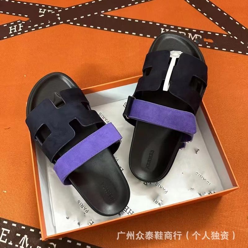 外贸专供h拖鞋2025新款魔术贴夏季女士运功休闲百搭二舅拖凉拖鞋|undefined