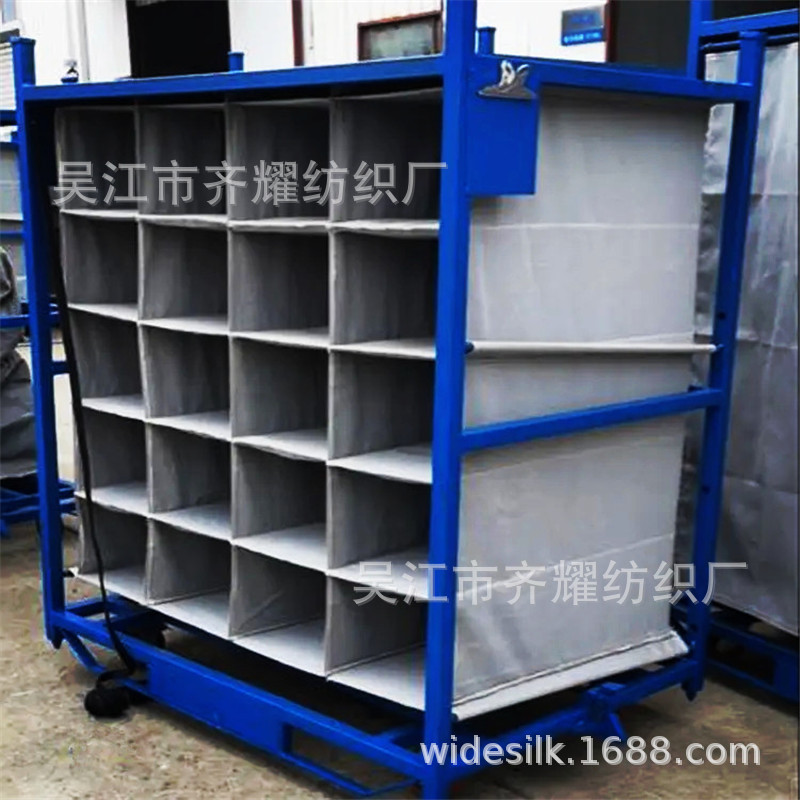 布兜分格收纳分隔布袋服装厂框式布套手推车金光绒圈绒拉毛双面贴