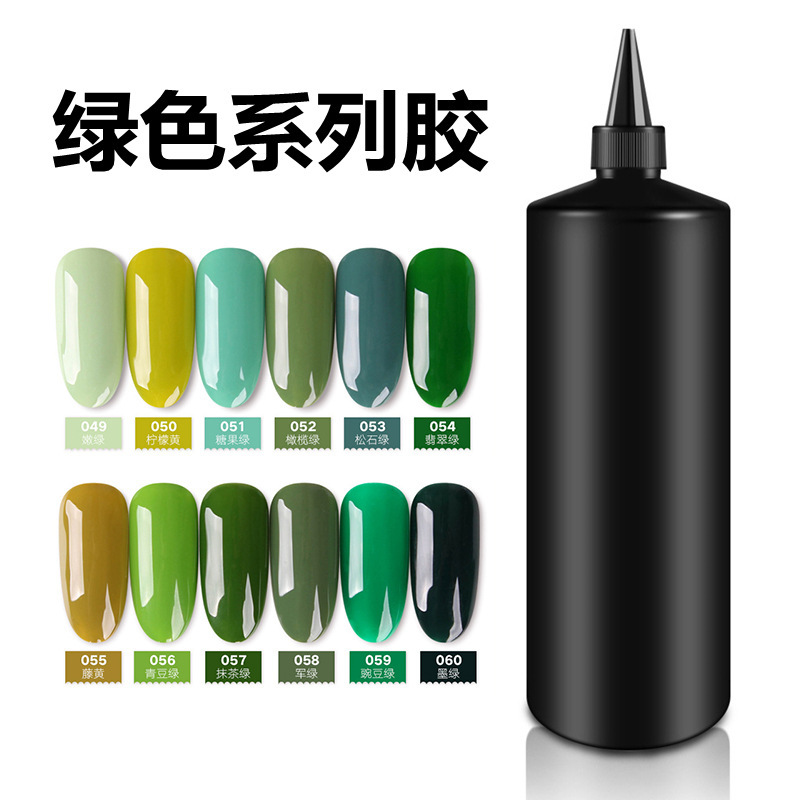 Nail Green series nail polish 12 color Green series resin glue a color kg kg factory wholesale