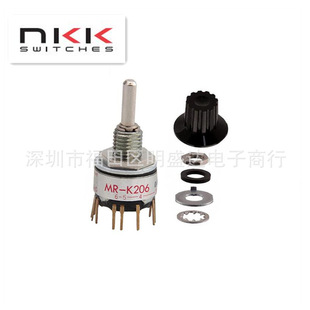 NKK imported rotary switch MR-K206-A band switch MRK206-A handwheel special IP67 waterproof