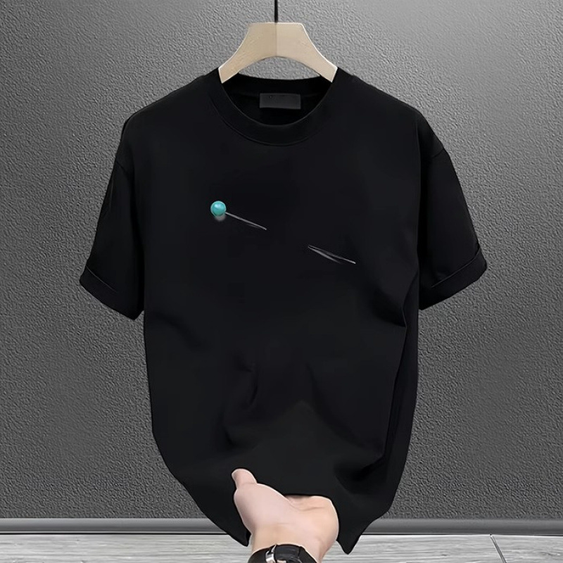 High-quality summer T-shirts, short-sleeved men's simple, loose, casual, trendy, and versatile tops for couples.