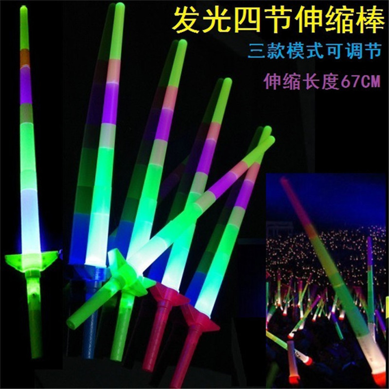 Juguetes luminosos para niños, puestos callejeros en la plaza del mercado nocturno, pequeñas fuentes de productos básicos, fa, mercado de kindergarten, premio de juguetes al por mayor