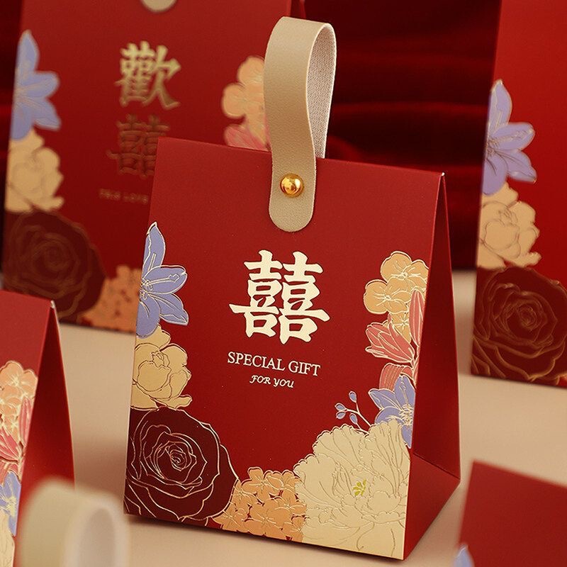 Wedding Candy Box with a High-End Feel, Special Candy Box for Weddings and Engagements, 2026 New Model Candy Box Bag, Candy Gift Box