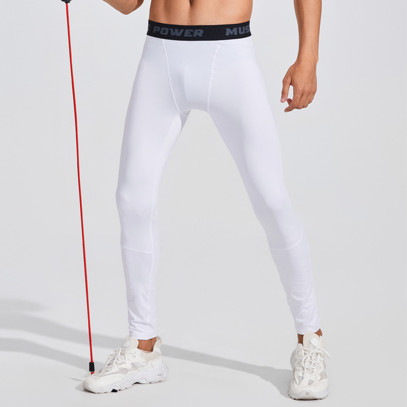 En stock Pantalones deportivos PRO de los hombres pantalones de entrenamiento fitness running pantalones Amazon transpirable de secado rápido medias elásticas