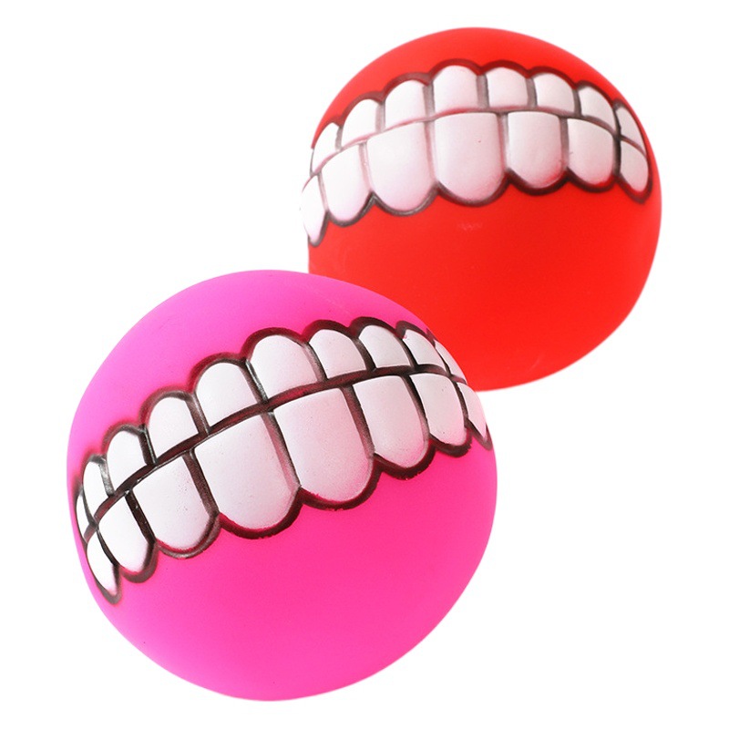 Hawo vinilo sonido diente bola venta al por mayor perro esférico entrenamiento juguete mordedura molar perro mascota entrenamiento suministros