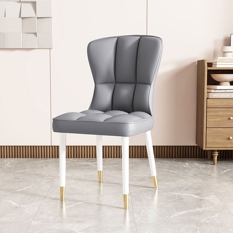 Asiento de restaurante nórdico simple respaldo superior silla de comedor de paquete flexible silla de negociación de hotel image 26