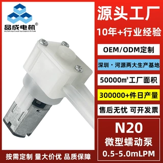 厂家定制高精度N20微型蠕动泵蒸汽梳自熨斗机挂烫机直发梳蠕动泵