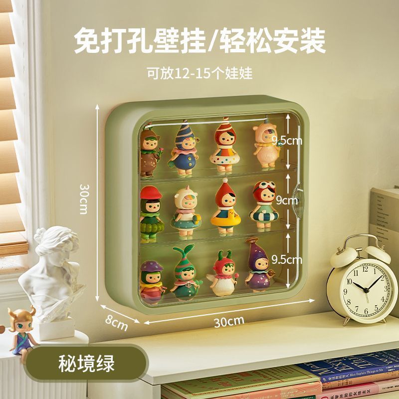 ブラインドボックス収納展示棚壁掛け式バブルマット展示箱陳列壁掛け棚透明手作りキャビネット|undefined