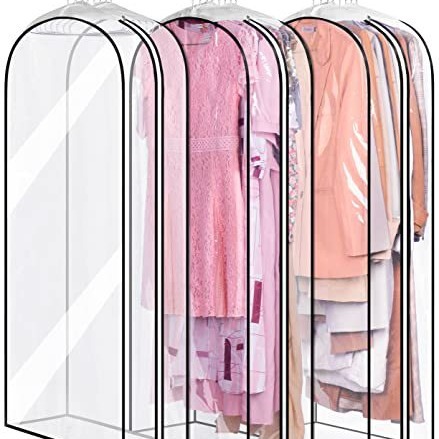 Ropa tridimensional cubierta de polvo hogar transparente ropa ensanchada bolsa de polvo cubierta de abrigo vestido colgando bolsa de ropa