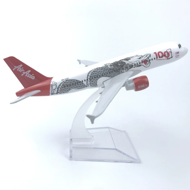 Modelo de avión de simulación de la serie A320 de la aviación extranjera con aleación de tren de aterrizaje