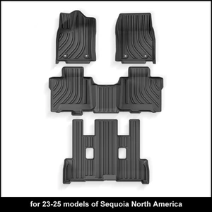 23-25 Model Sequoia avtomobil döşəmələri, xüsusi TPE döşəmələr, baqaj döşəməsi