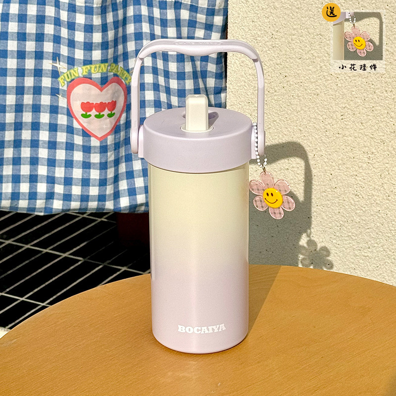 保温カップ陶磁器の内胆コップのグラデーションコップは高温に耐えます。|undefined