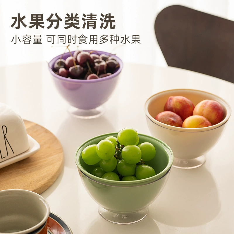 Двухслойная допаминовая сливная корзина для домашних хозяйств милые фрукты корзина для очистки воды два в одном утолщенная фруктовая тарелка корзина для мытья овощей