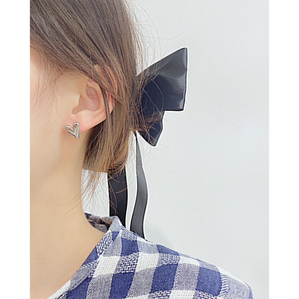 Fashion Heart Shape Stainless Steel Ear Studs Stainless Steel Earrings