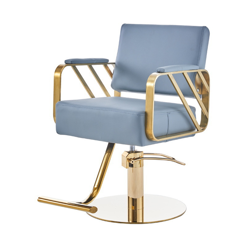 Fábrica directa barbería silla salón de peluquería silla de corte de pelo elevador red silla de acero inoxidable corte de pelo