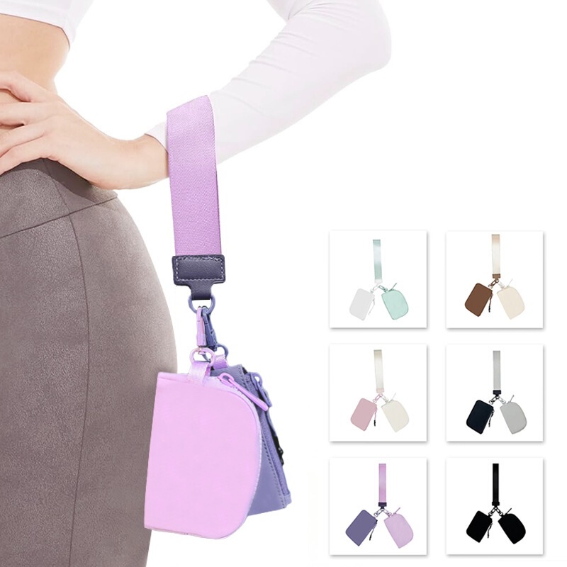 New ordinary wrist bag, portable mini fashion Lulu card holder, bank card mini coin purse New ordinary wrist bag, portable mini fashion Lulu card holder, bank card mini coin purse