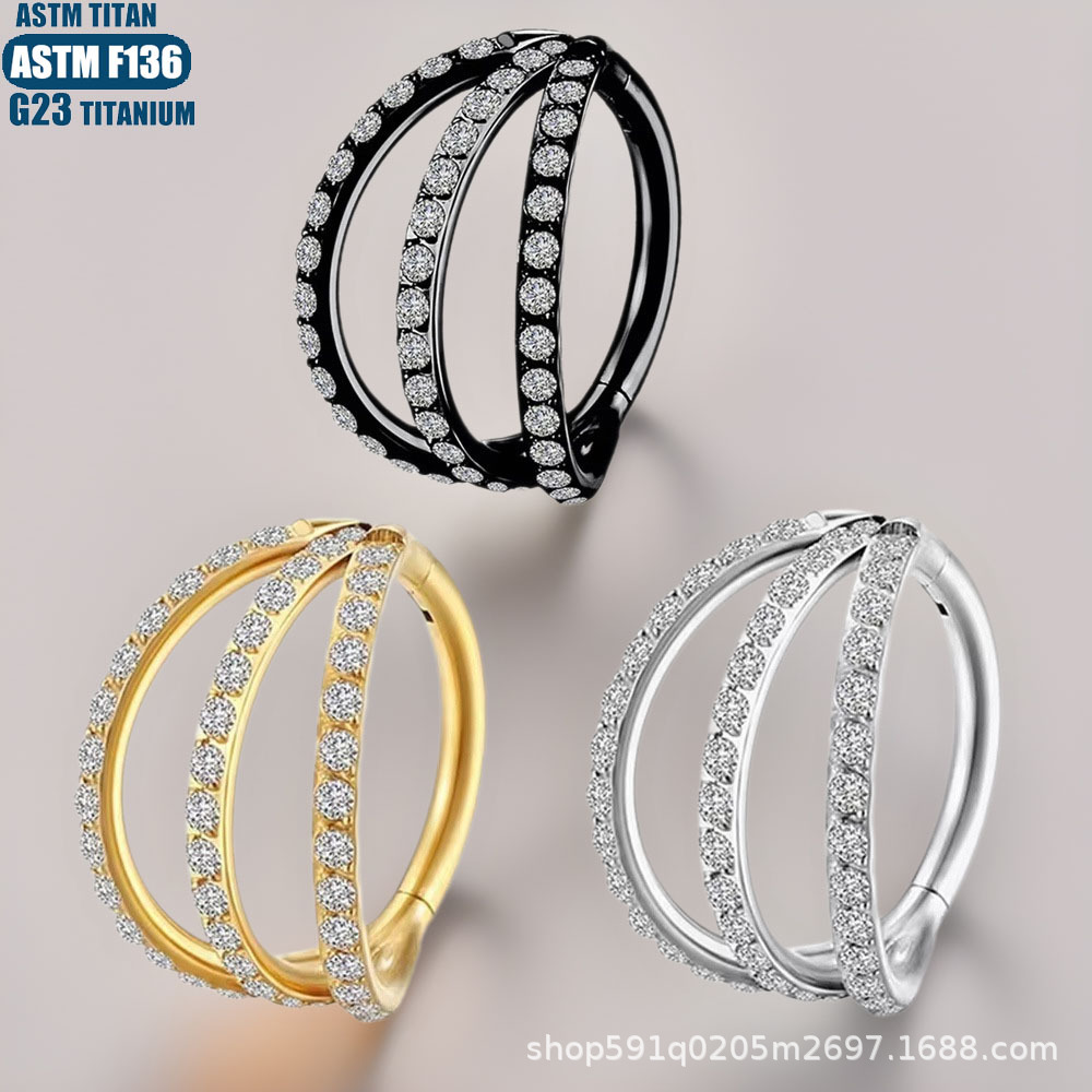 Labret piercing jewelry detail image