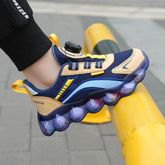 Autumn children's shoes mesh running shoes Taobao boys' shoes children's sports shoes rotating buttons girls' shoes wholesale