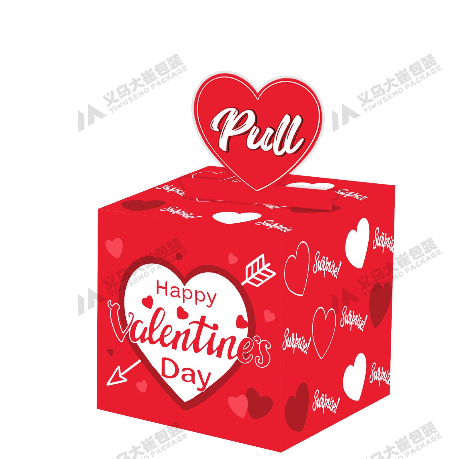 즉시 배송 가능한 빨간색 바탕에 흰색 하트 글씨 디자인, 사이즈 41