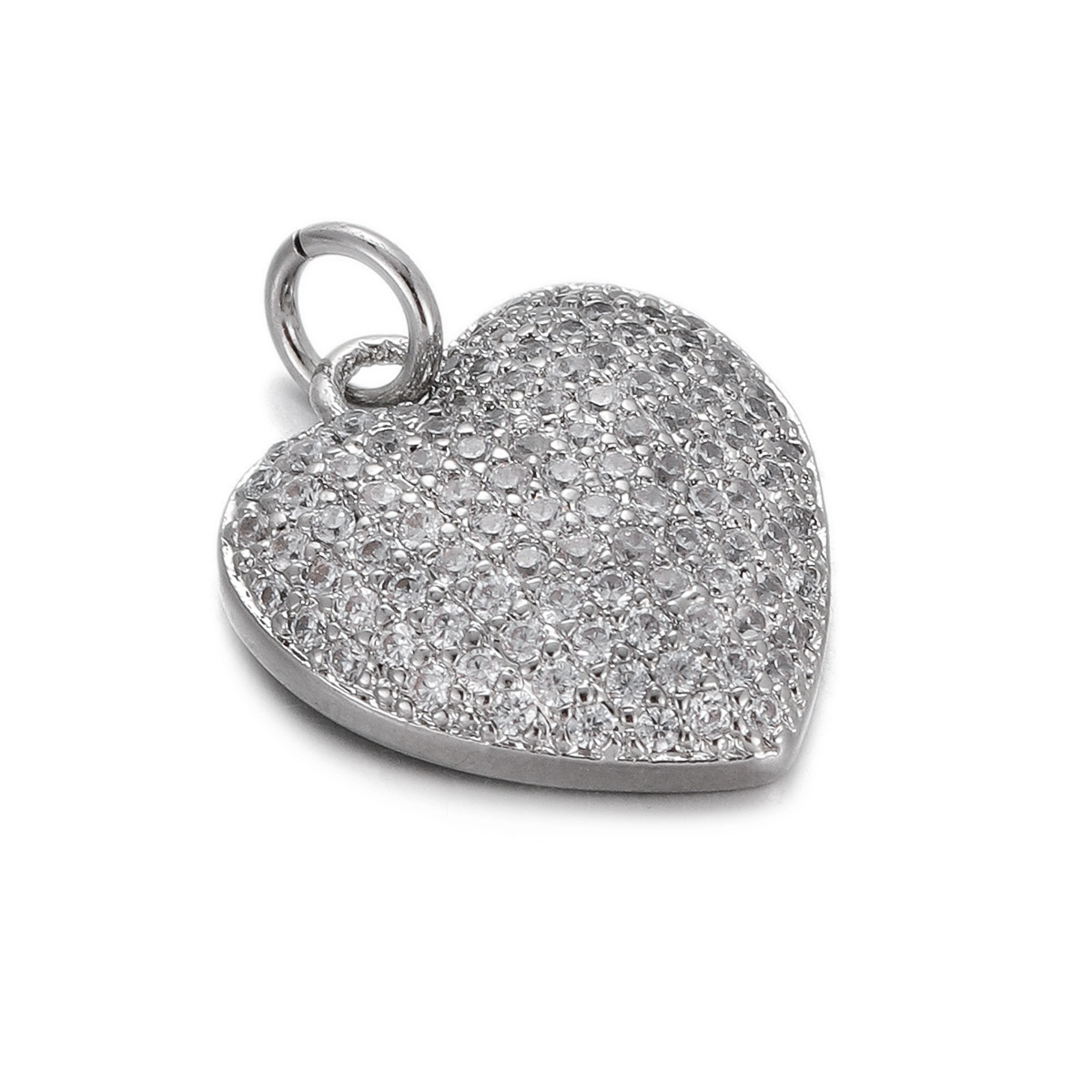 17g Weight Pendant Jewelry Making Type Gold Plated Plating Material Zircon Inlay Material 1 Piece Quantity Holiday, Daily Occasion Copper Material Letter, Heart Shape Pattern Women's Gender Enamel Design Simple Style Style 1 Piece Copper Zircon Gold Plated Letter Heart Shape Pendant 34