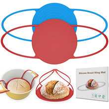 新款跨境面包烘焙垫  厨房硅胶面包垫代发硅胶烤垫长柄荷兰烤箱垫