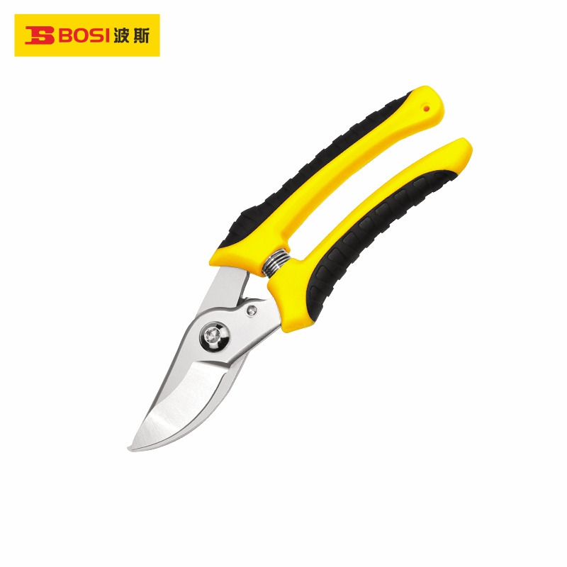 波斯7寸不锈钢弯头树枝剪修枝剪粗枝剪适用硬树枝BS539098