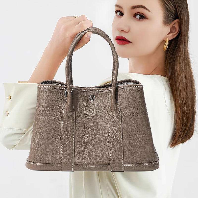 定制花园包真皮大容量女生单肩包百搭手拎小众高级感上班族手提包