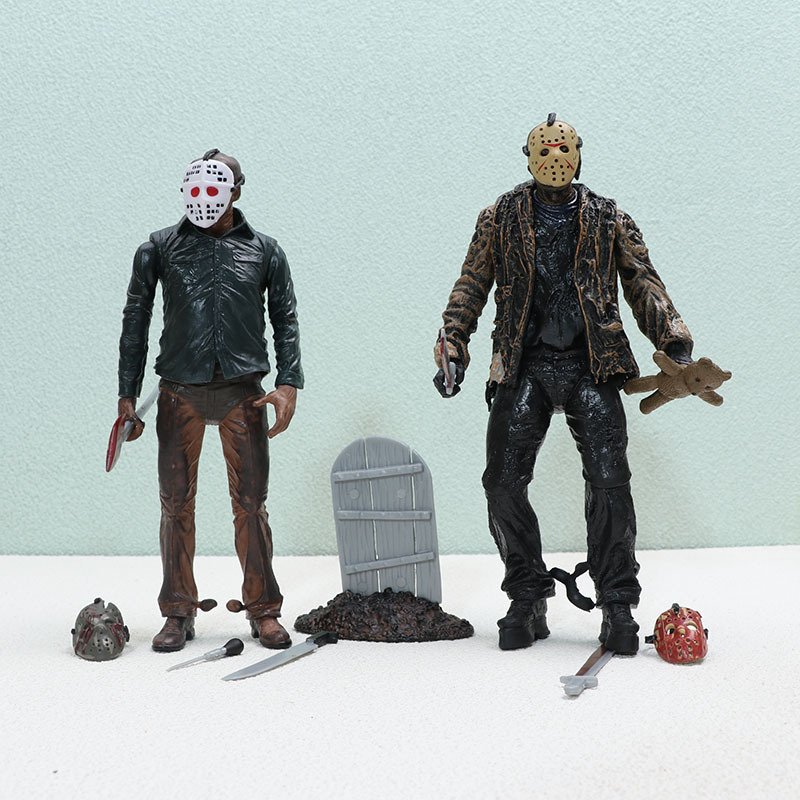 2 Freddy Jason Figures from a Nightmare on Elm Street Black Friday Clown Doll Toy Doll Model Ornament