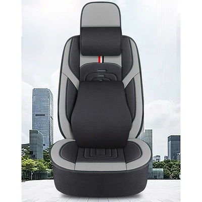 Seat cushion, seat cover Linen Material for Sany, Doosan - gray-memory-version-single-seat