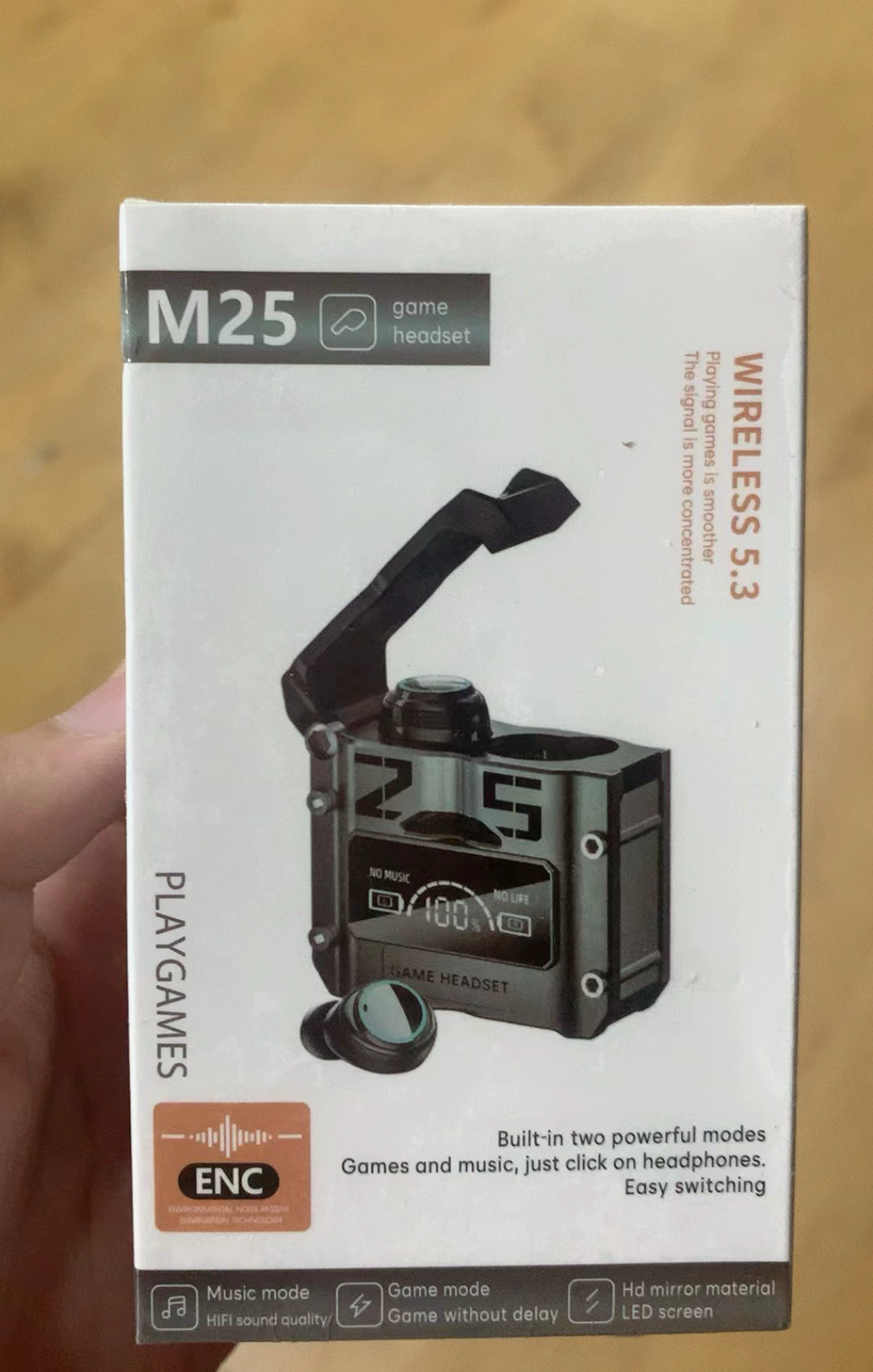 Глобальная сеть кросс-бордер: M10 Bluetooth гарнитура с большим запасом мощности, беспроводное шумоподавление, сверхдлинная авиационная TWS гарнитура