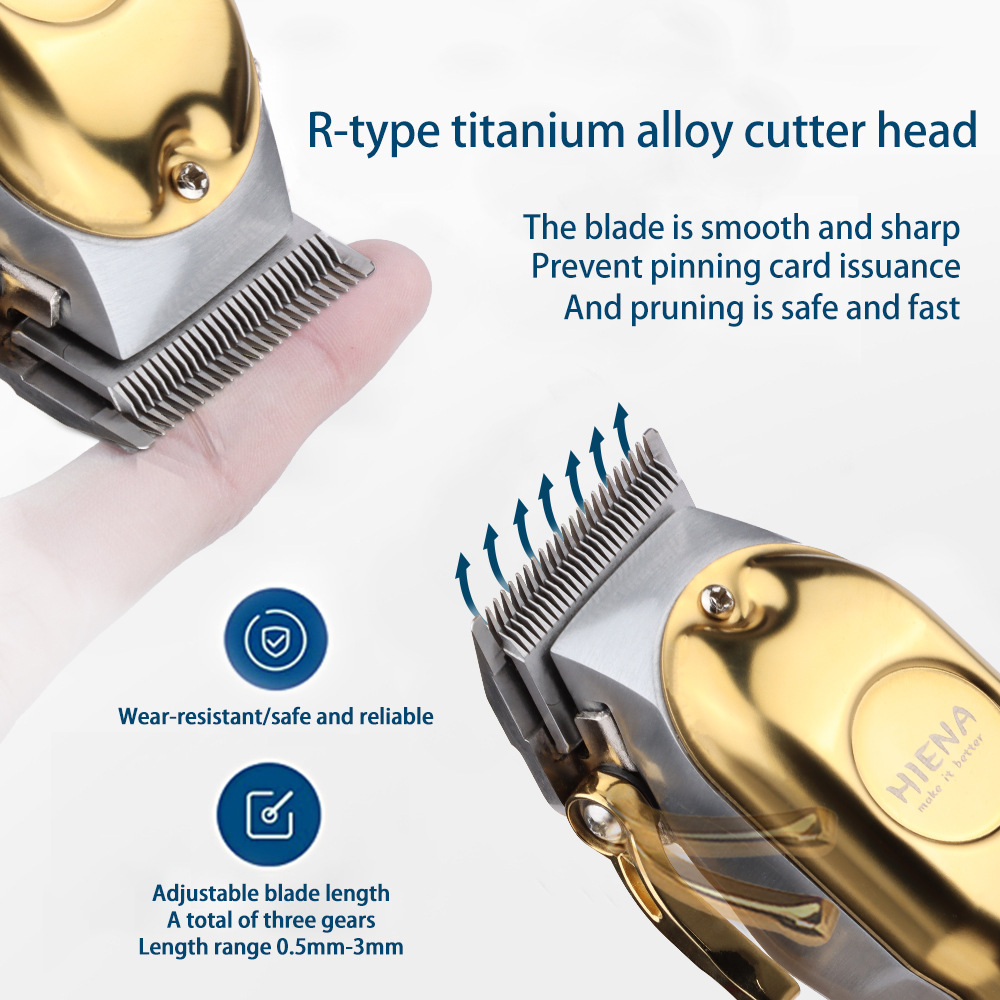 Solid Color Pattern Unisex Gender Glam Solid Color Titanium Alloy Hair Clipper 1 Piece
