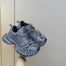 2025春季老爹鞋女水钻满钻绑带厚底斑马纹运动休闲鞋厚底增高鞋
