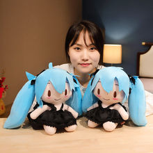 新版初音未来手办同款甩葱深海玩偶卡通公仔生日礼物跨境日系新品