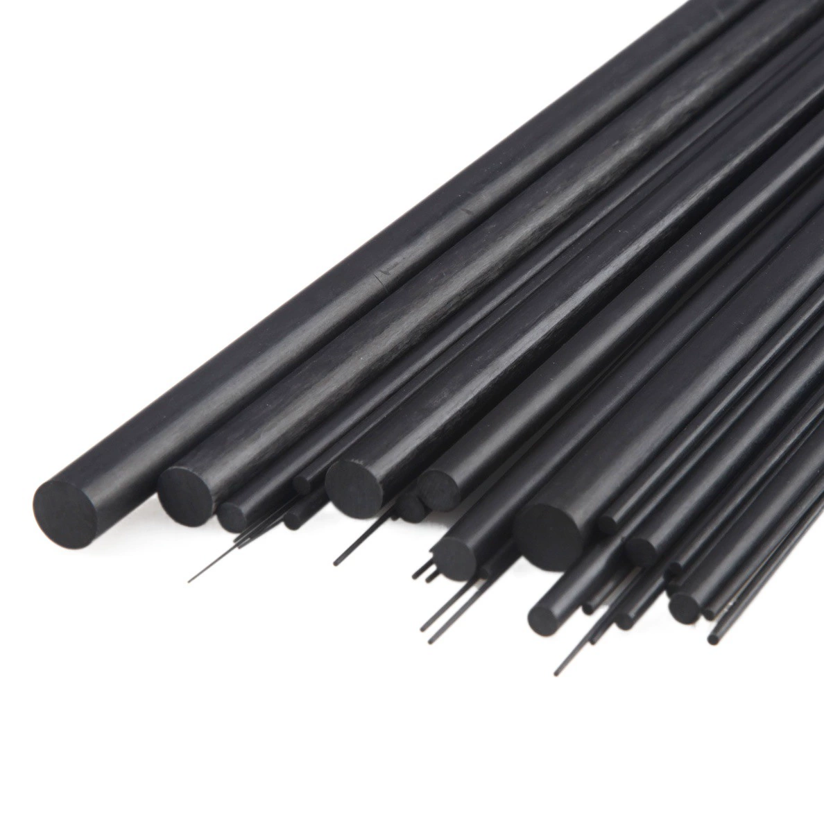 Несколько спецификаций твердый углеродный волокнистый стержень круглый от 0,5 до 12 мм