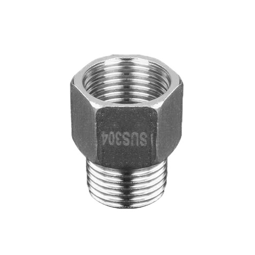 304 stainless steel direct extension fitting for inner and outer threads, 4/6/1-inch straight through reducer hex adapter