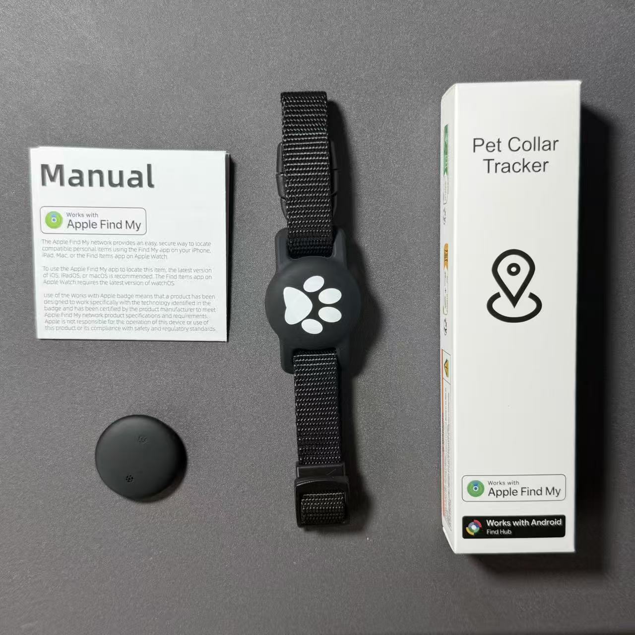 F10 black overseas version (apple and android dual system + pet collar + customized logo)