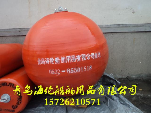 实心海洋浮标 钢制聚乙烯填充式浮标 聚氨酯浮球