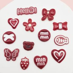 高級感安可拉紅花愛アクセサリーアクセサリーdiy携帯ケース洞靴アクセサリーメーカー卸売り