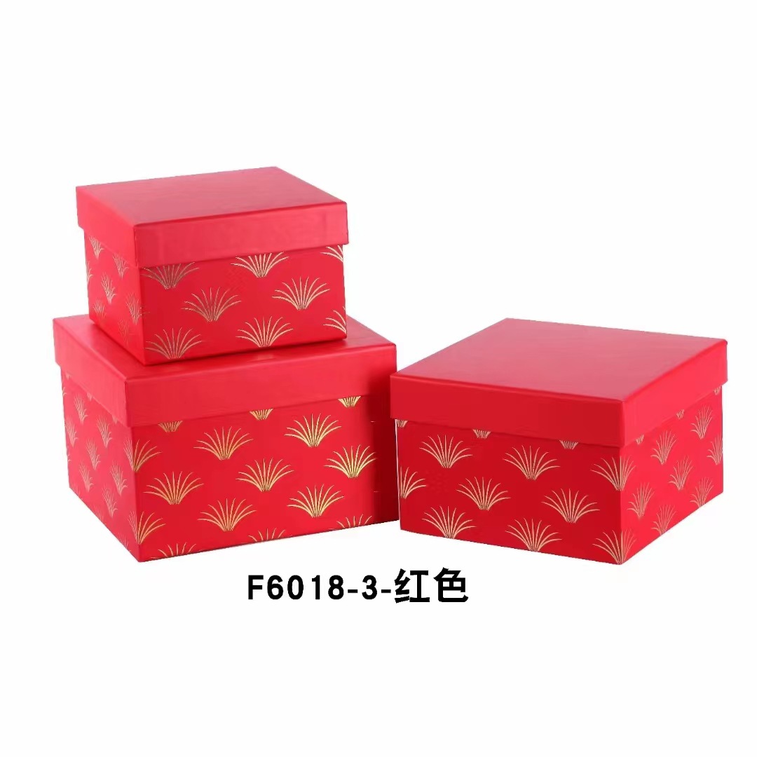 Tapa de impresión cuadrada caja de regalo joyería caja de lápiz labial cumpleaños caja de regalo de Navidad jabón caja de flores en stock