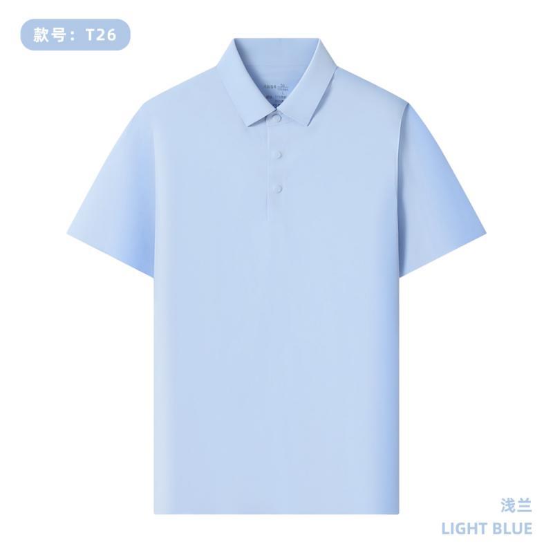 165 gramos de peso ligero todo sin marca de prensado de segundo cuello Polo personalizado LOGO café tienda de té de leche impresión de ropa de trabajo