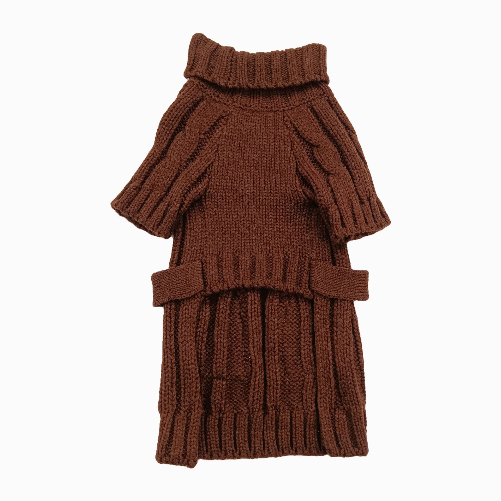 Efterår og vinter strikket sweater til kæledyr, blød akryl og behagelig to-benet sweater, moderigtig lommedekoration, multi-farve tilgængelig